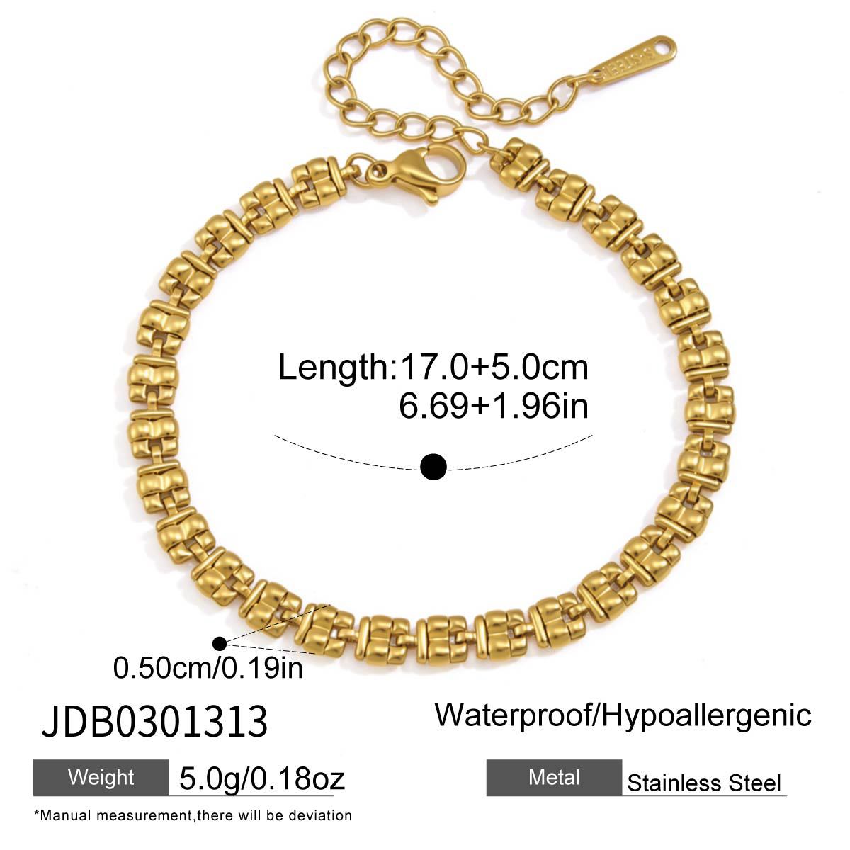Fashion Gold Plated Cuban Chai - DippedShop Wholesale - #5347
