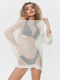 Loose Flare Sleeve Knit Cover Up - DippedShop Wholesale - #9907