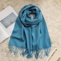 Solid Color Fringe Scarf - DippedShop Wholesale - #2579