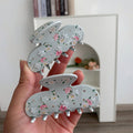 3D Flower Rhinestone Hair Claw - DippedShop Wholesale - #9091