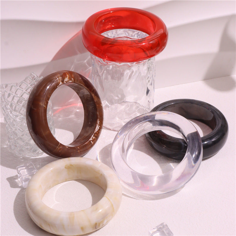 Round Marbling Patterns Single Bracelets DP25B573