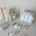 Cute Striped Lint Lightweight Makeup Bag MK2BW6S10BOB120