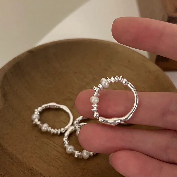 Pearl Beaded Thin Ring - DippedShop Wholesale - #2675