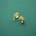 Stylish Gold Plated Multi-Layer Zircon Open Ring 8ZA6JRG136L