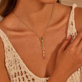 Cubic Zircon Pendant Necklace - DippedShop Wholesale - #9427