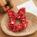 Polka Dot Plaid Hair Scrunchie - DippedShop Wholesale - #4691
