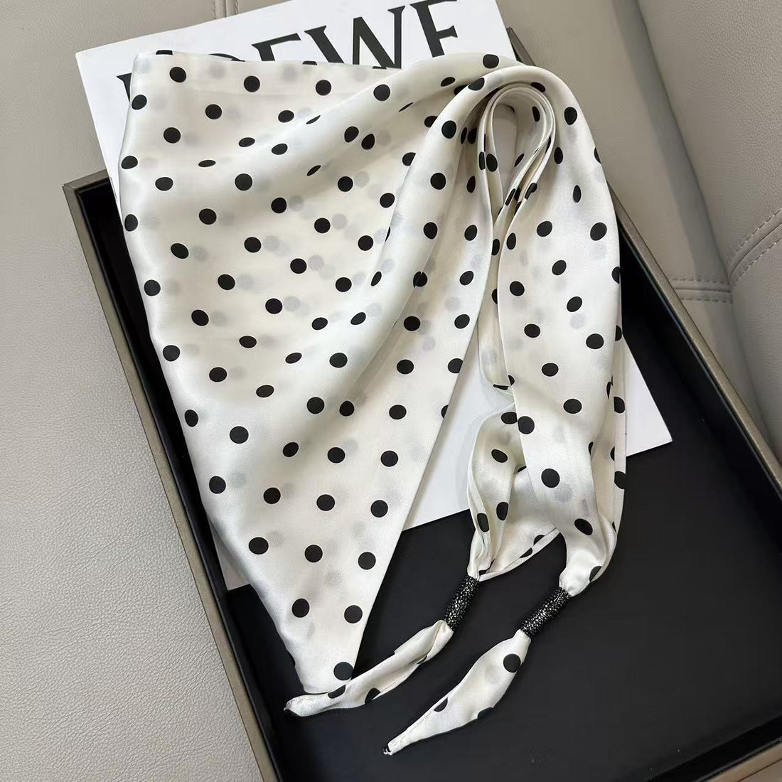 Floral Print Silk Scarf - DippedShop Wholesale - #1891