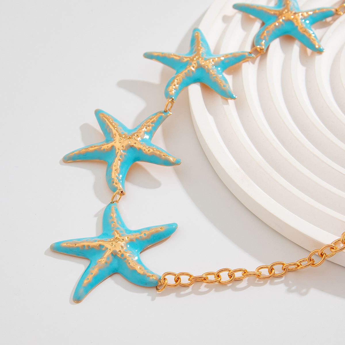 Sexy Gold Plated Starfish Flow - DippedShop Wholesale - #6883