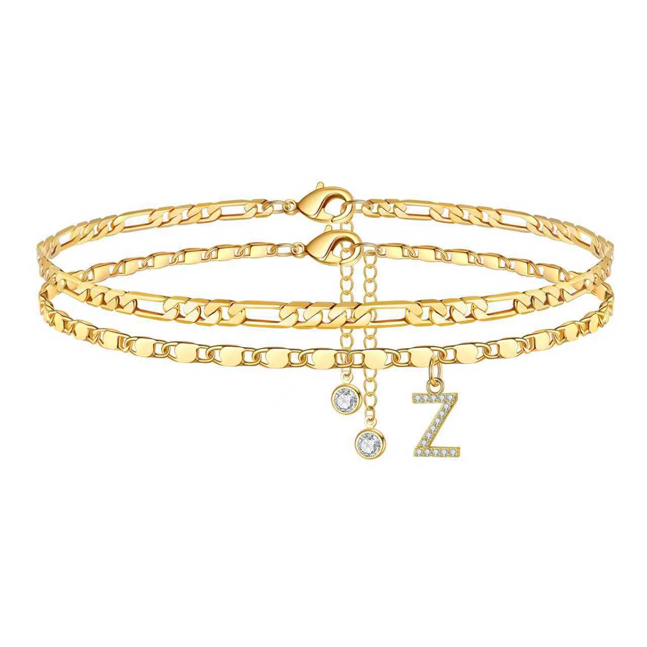 Elegant Gold Plated Double Lay - DippedShop Wholesale - #6643
