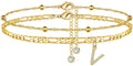Trendy Initial Letter Gold Pla - DippedShop Wholesale - #5827