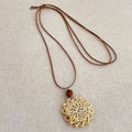 Vintage Straw Pendant Necklace - DippedShop Wholesale - #4771