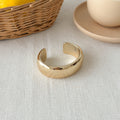 Chunky Gold Plated Irregular Statement Open Bracelet 6W6JBR582