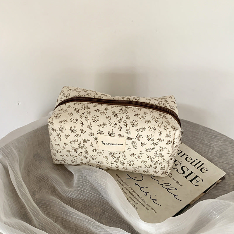 Fresh Floral Print Portable Cosmetic Bag 6S10BOB1025