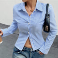 Elegant Striped Polo Shirt - DippedShop Wholesale - #0403