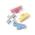 Fresh Striped Color Block Acetate Hair Claw 8AS6HCP324T