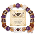 Handmade Halloween Ghost Beaded Stretch Bracelet 6W6JBR449
