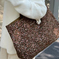 Simple Corduroy Floral Print Reversible Tote Bag 6W10BBG1996