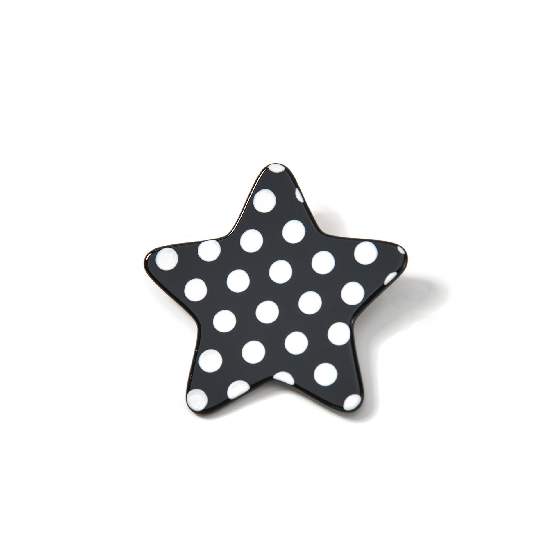 Cute Star Polka Dots Acetate Hair Clip 8AS6HCP314T