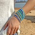 Fashion Color Block Multi-Layer Bead Bracelet Set 6W6JBR506