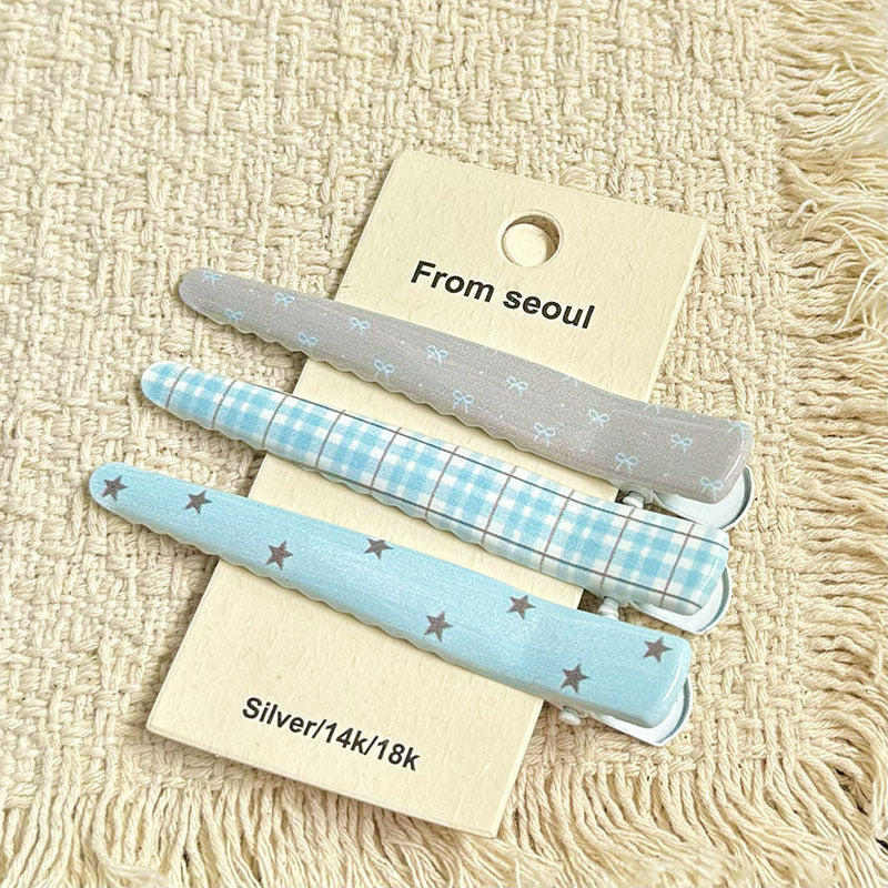 Sweet Patterned Duckbill Hair Clip 6W6HPN110