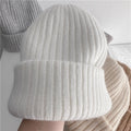 Cute Thicken Warm Wool Blend Knit Beanie Hat 6W6HAT550