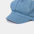 Vintage Denim Newsboy Cap Octagonal Baker Boy Hat MK2BW6W6HAT105