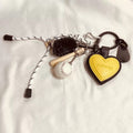 Heart Baseball Bag Charm - DippedShop Wholesale - #4819