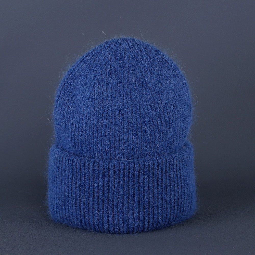 Simple Solid Warm Cuffed Ribbed Knit Beanie 6W6HAT687