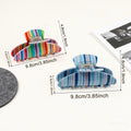 Striped Hair Claw - DippedShop Wholesale - #0179