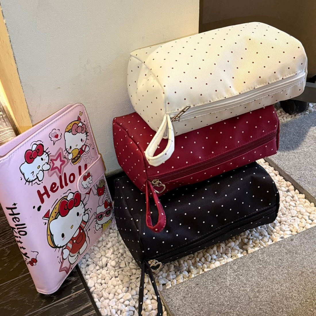 Polka Dot Makeup Bag - DippedShop Wholesale - #8915