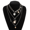 Multi-Layer Heart Pendant Necklace - DippedShop Wholesale - #0083