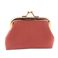 Cute Mini Plaid Coin Purse Wal - DippedShop Wholesale - #7427
