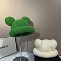 Cute Bear Ears Plush Bucket Hat 6W6HAT714