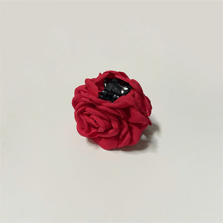 Cute Hawaiian Rose Flower Hair Claw Clip 6W6HCP1251