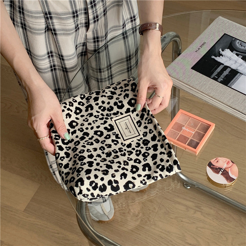 Simple Leopard Print Portable Make Up Bag DP25A563