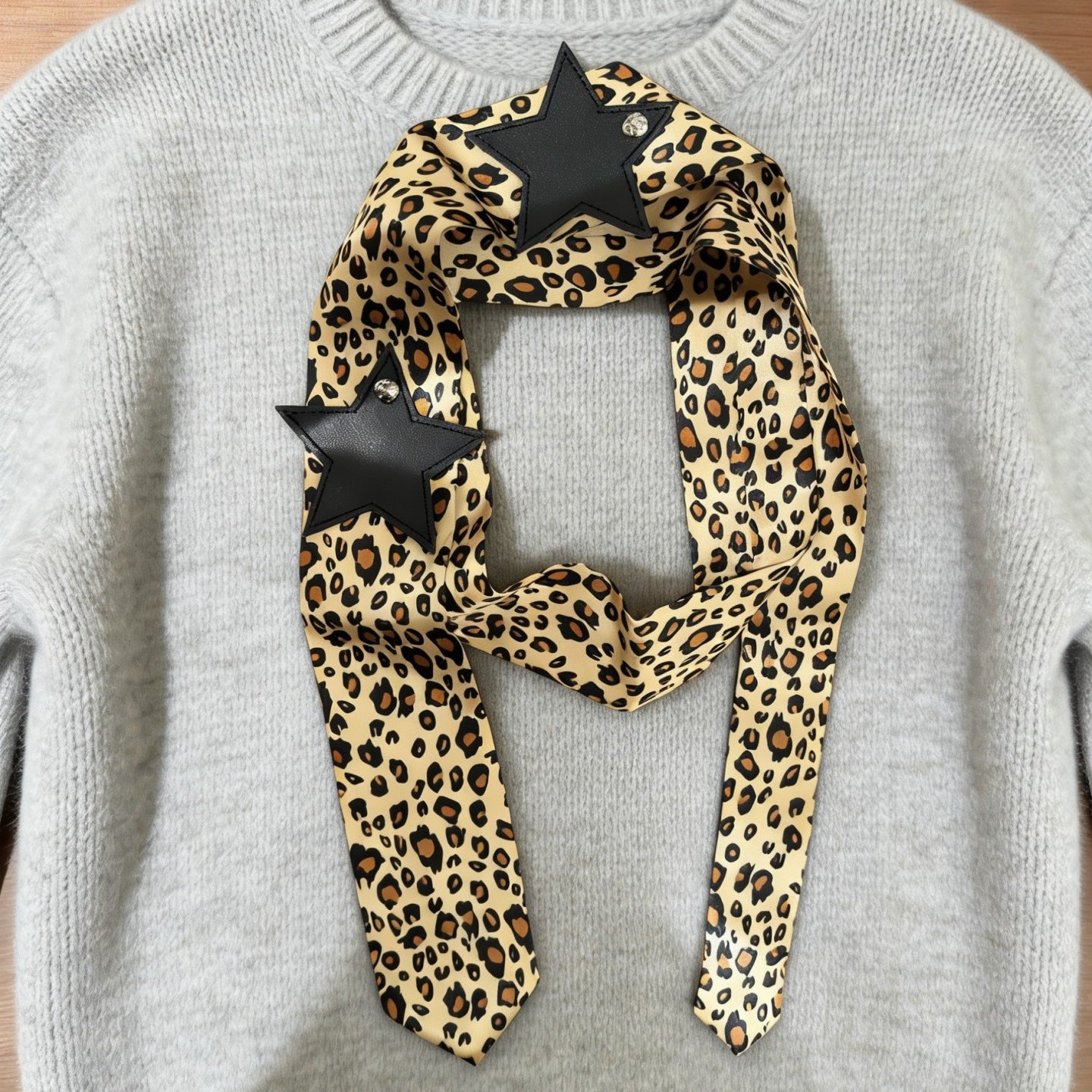 Fashion Leopard Print Versatile Scarf Belt 6W6JBT145