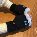 Knitted Convertible Mittens - DippedShop Wholesale - #4259