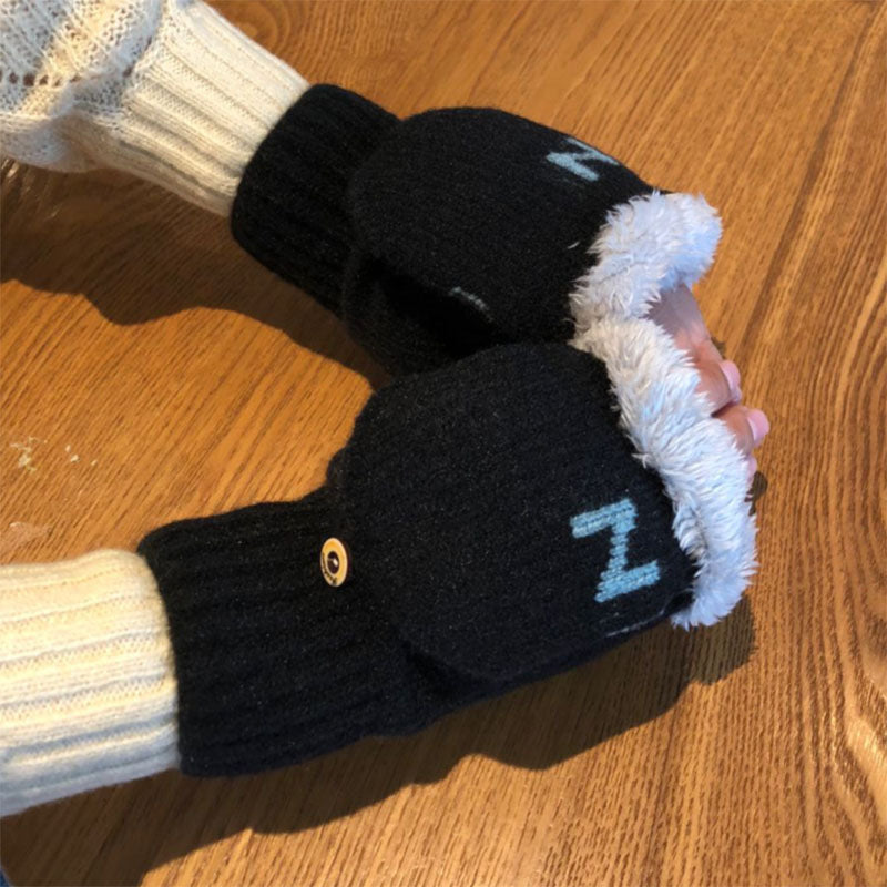 Knitted Convertible Mittens - DippedShop Wholesale - #4259