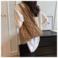 Simple Solid Color Large Capacity Tote Bag 6W10BBG1769