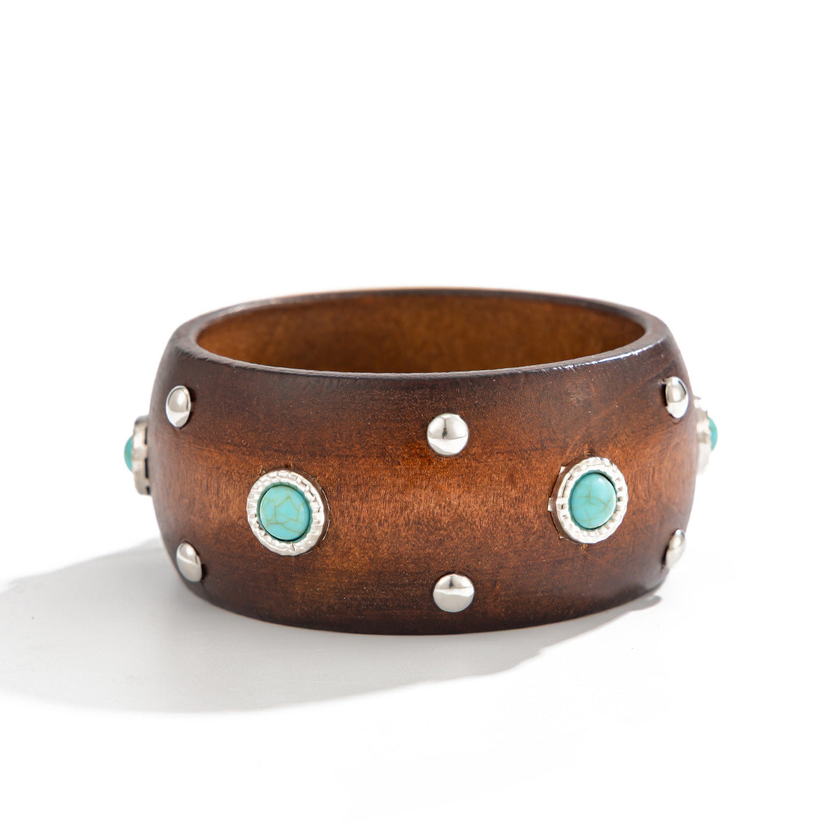 Punk Style Studded Wooden Wide - DippedShop Wholesale - #5027