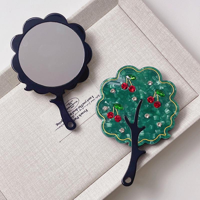 Tree-shaped Handle Handheld Mirror MK2BLM6C5MR65