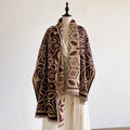 Geometric Shawl Scarf - DippedShop Wholesale - #6563