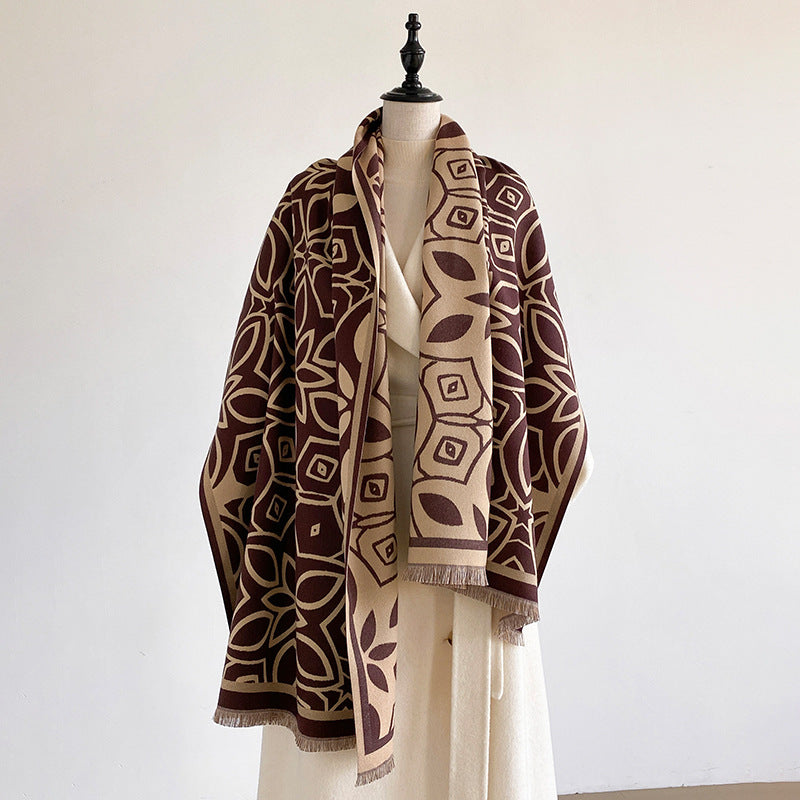 Geometric Shawl Scarf - DippedShop Wholesale - #6563