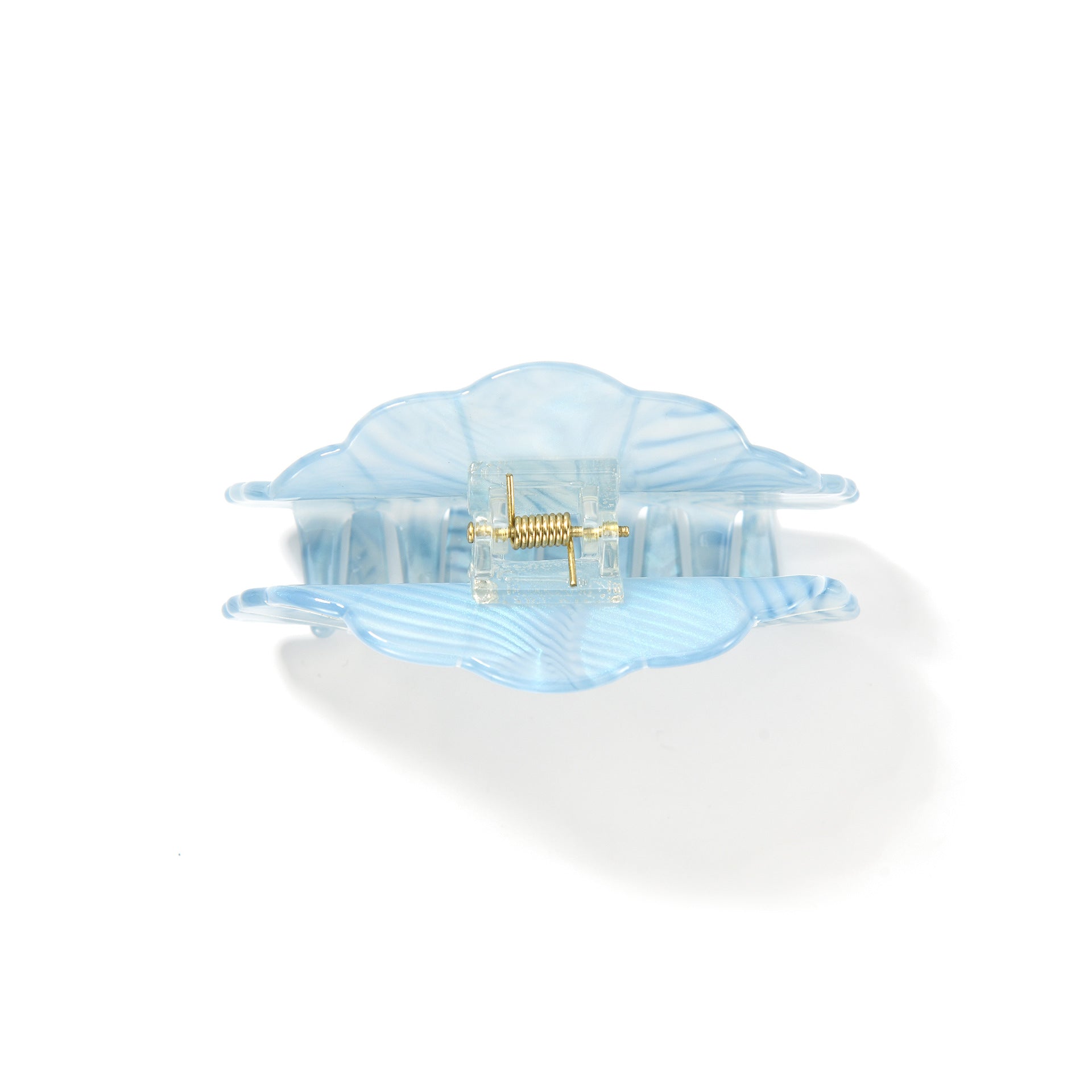 Sweet Ocean Blue Starfish Shell Hair Claw 8AS6HCP319T