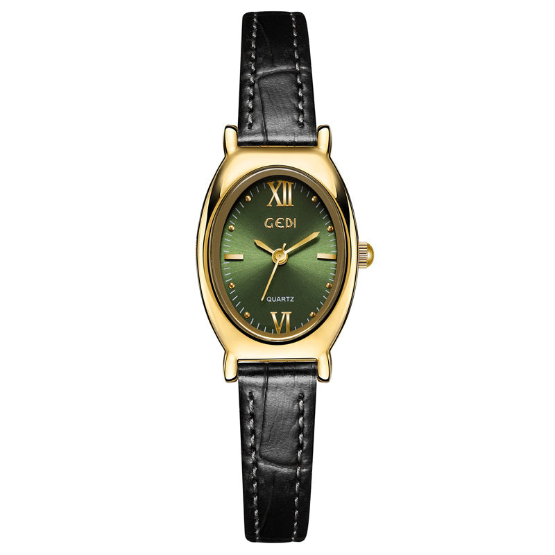 Elegant Oval Dial Analog Quartz Wrist Watch MK2SSAS6W6JWA06