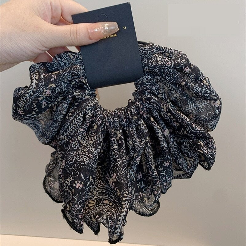 Floral Chiffon Oversized Scrunchie MK2BLW6W6HSR25