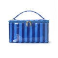 Color Block Striped Large Capacity Makeup Bag MK2BW6S10BOB62