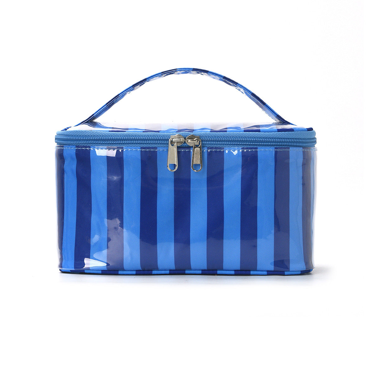Color Block Striped Large Capacity Makeup Bag MK2BW6S10BOB62