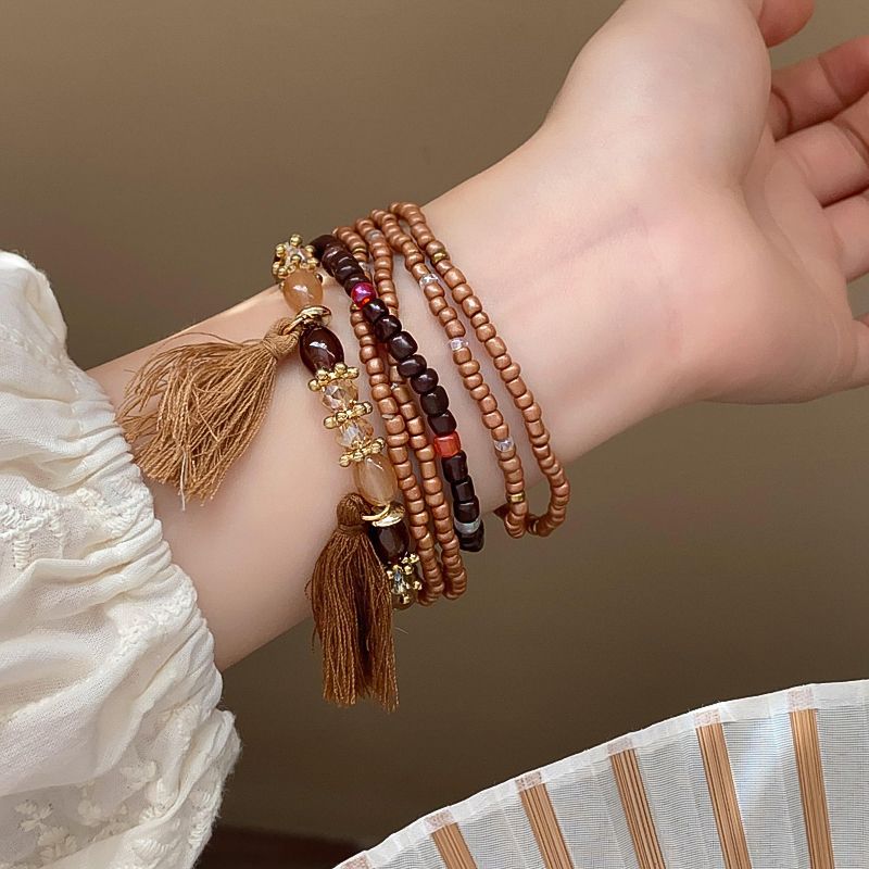 Boho Style Colorful Irregular Beaded Bracelet 6W6JBR720