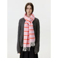 Stylish Color Block Striped Tassel Scarf 6W6NSW302